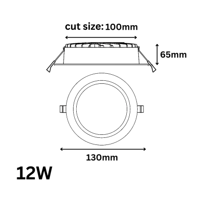 چراغ توکار مدل رونیکس RONIX