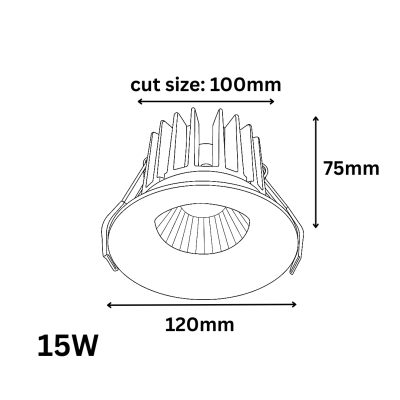 چراغ توکار مدل فلورانس FLORENCE