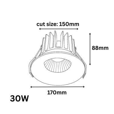 چراغ توکار مدل فلورانس FLORENCE
