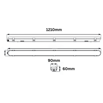 پنل روکار خطی SMD مدل راناک RANAK