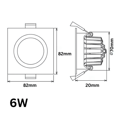 چراغ توکار مدل آرامیس ARAMIS