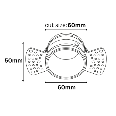 قاب توکار بدون لبه مدل سیمون SIMON