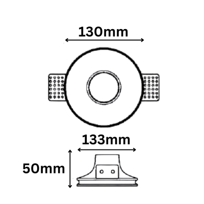 قاب توکار بدون لبه مدل آریان ARIAN